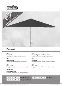 Használati útmutató Florabest IAN 102921 Kerti napernyő