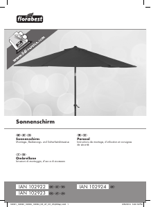 Mode d’emploi Florabest IAN 102922 Parasol