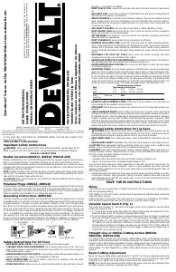 Manual de uso DeWalt DW318G Sierra de calar