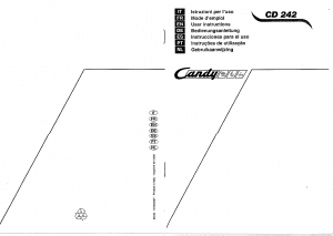 Manuale Candy CD 242 UK Lavastoviglie