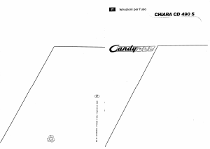 Manuale Candy CD 490S Lavastoviglie