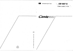 Manuale Candy CD 687 S Lavastoviglie