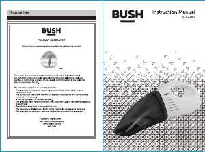 Manual Bush SLX225G Handheld Vacuum