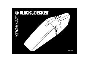 Käyttöohje Black and Decker VP302 VersaPak Käsipölynimuri
