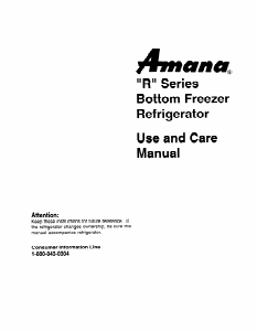 Manual Amana BP22A2E Fridge-Freezer