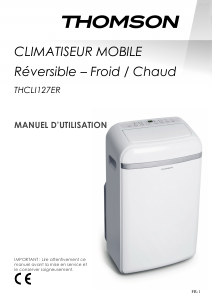 Mode d’emploi Thomson THCLI127ER Climatiseur