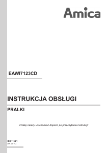 Instrukcja Amica EAWI7123CD Pralka