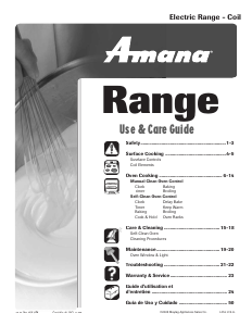 Manual de uso Amana AER5511BAQ Cocina