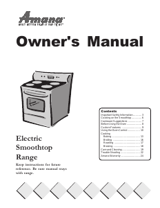 Manual Amana ART6121E Range