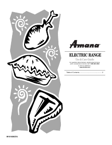 Handleiding Amana AER5821VAS0 Fornuis