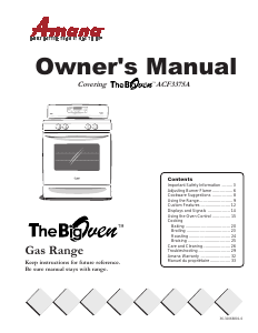 Manual Amana ACF3375AC Range