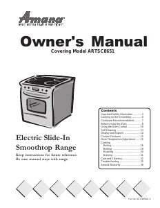 Manual Amana ARTSC8651WW Range