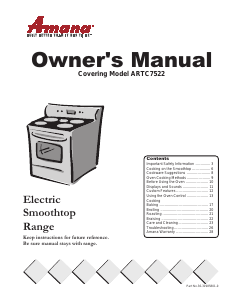 Manual Amana ARTC7522CC Range