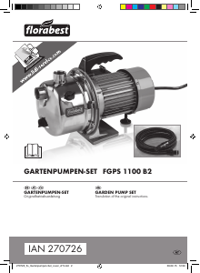 Manual Florabest IAN 270726 Garden Pump