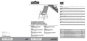 Mode d’emploi Florabest IAN 277985 Chaise de jardin