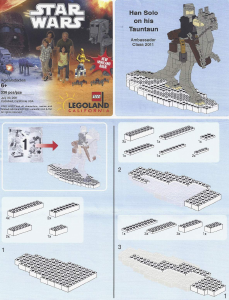 Handleiding Lego set LLCA53-1 Star Wars Han Solo op zijn Tauntaun