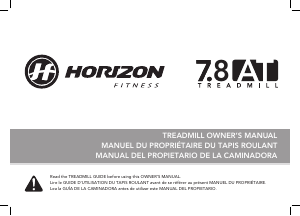 Manual de uso Horizon Fitness Studio 7.8 AT Cinta de correr