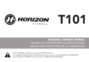 Manual Horizon Fitness Go T101 Treadmill