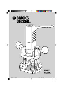 Εγχειρίδιο Black and Decker KW800 Δρομολογητής βύθισης