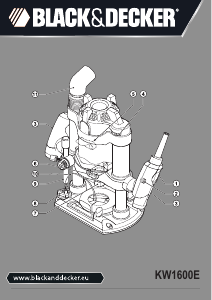 Manual Black and Decker KW1600E Plunge Router