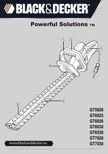 Manuale Black and Decker GT6025 Tagliasiepi