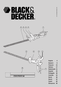 Mode d’emploi Black and Decker GT370QS Taille-haies