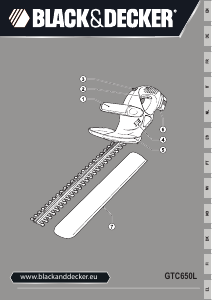 Εγχειρίδιο Black and Decker GTC650L Εργαλείο κουρέματος φράχτη