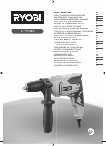 Manuál Ryobi RPD500 Vrtací kladivo