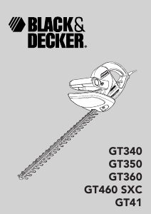 Bruksanvisning Black and Decker GT360 Häcksax