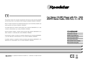 Bedienungsanleitung Roadstar CD-825U/HP Autoradio