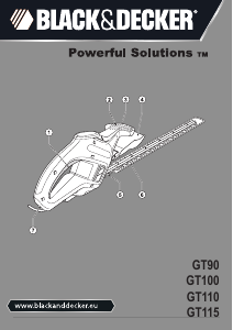 Manual Black and Decker GT100 Hedgecutter