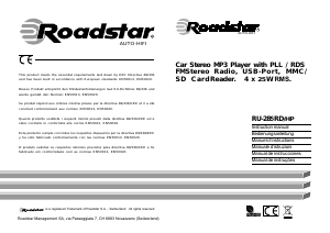 Manual Roadstar RU-28RD/HP Car Radio