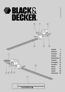 Manual de uso Black and Decker GT534 Tijeras cortasetos