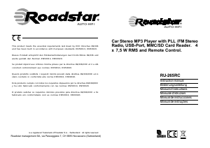 Manual de uso Roadstar RU-265RC Radio para coche