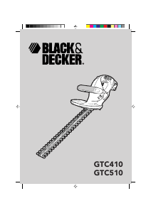 Manual de uso Black and Decker GTC510 Tijeras cortasetos