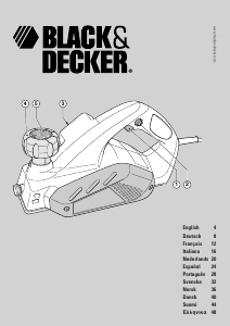 Mode d’emploi Black and Decker KW712 Rabot