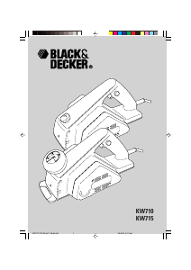 Bedienungsanleitung Black and Decker KW715 Hobel