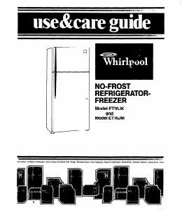 Manual Whirlpool ET16JKYSW03 Fridge-Freezer