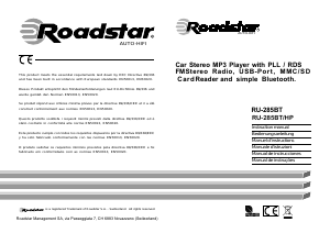 Manuale Roadstar RU-285BT Autoradio