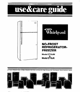 Manual Whirlpool ET16JKXRWR3 Fridge-Freezer