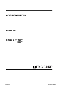 Handleiding Frigidaire R 1522 C Koelkast