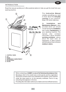 Handleiding Candy CTA 104 AA Wasmachine