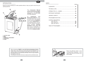 Handleiding Candy CTE 76TES Wasmachine