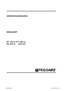 Handleiding Frigidaire RU 200 S Koelkast