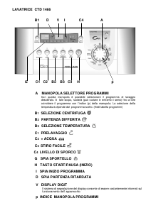 Manuale Candy CTD 1466-01 Lavatrice