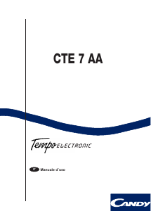 Manuale Candy CTE 7 AA Lavatrice