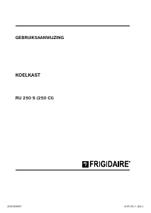 Handleiding Frigidaire RU 250 CI Koelkast