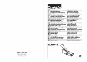 Handleiding Makita ELM4110 Grasmaaier