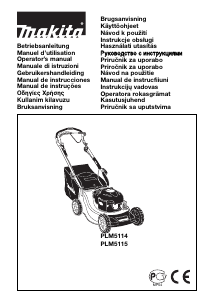 Manual Makita PLM5114 Mașină de tuns iarbă