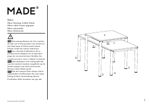 Руководство MADE Mino Кофейный столик